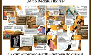 Mit o Dedalu i Ikarze: opowieść o marzeniach, buncie i konsekwencjach. Skrzydła z wosku i piór, słońce i tragiczny upadek.