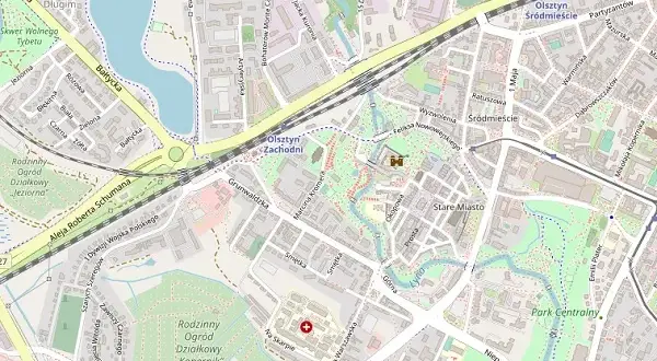 Mapa osiedla Generałów w Olsztynie – znajdź kluczowe miejsca i usługi