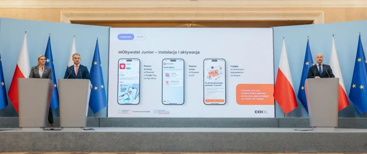 Prezentacja aplikacji mObywatel Junior, która umożliwia posiadanie cyfrowej e-legitymacji szkolnej.