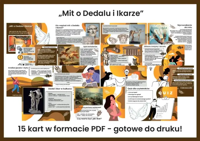 Mit o Dedalu i Ikarze: opowieść o marzeniach, buncie i konsekwencjach. Skrzydła z wosku i piór, słońce i tragiczny upadek.